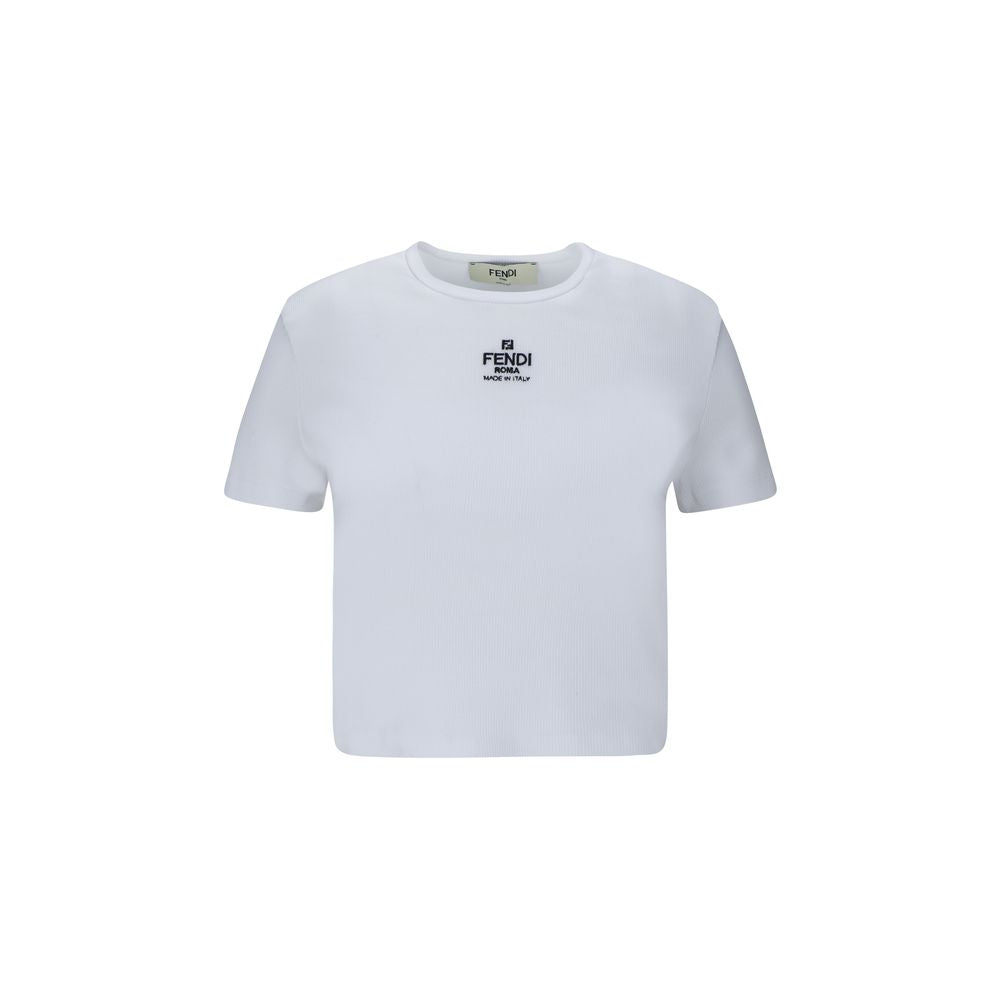 Fendi White Cotton Top
